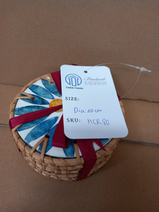 Mother of Pearl <b>Coaster</b> Set Handmade Shell Inlay <b>Drink</b> <b>Coasters</b> Round Cup <b>Coasters</b> Luxury Table Decor Gift Set OEM ODM Wholesale - Product Image 2