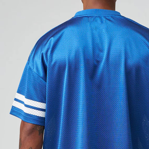 Top Corto Personalizado de Malla 100% Poliéster Transpirable, Camiseta Deportiva con Estampado Digital y Bordado, Manga Corta con Tirantes, Cuello Redondo, 220g - Product Image 5
