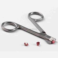 Outil de retrait d'anneaux pour oiseaux en acier inoxydable pour anneaux de pattes d'oiseaux en aluminium et en plastique, accessoires de cage, coupe-anneaux