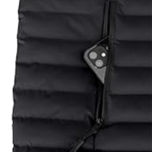 Veste matelassée à capuche 100% nylon avec col montant, design patchwork, imperméable, unisexe, manteau d'hiver - Product Image 3
