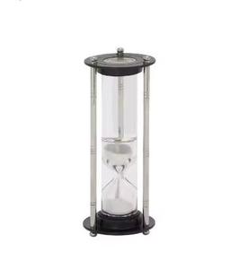 <b>Sand</b> <b>Timer</b> Black Metal Hourglass Kitchen Table Clock Hourglass Nautical Time Management Office Decorative & Useful Hot Arrival - Product Image 4