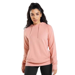 Sweat à capuche OEM personnalisé pour femme en molleton de coton de haute qualité, respirant, léger, tricoté, imprimé sur le devant, écologique - Product Image 1