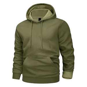 <b>Mens</b> Heavyweight Solid Autumn Woven Silk Screen Printed Hoodies High Quality Regular Fit Gym Pocket Design Plastisol Screen - Product Image 1