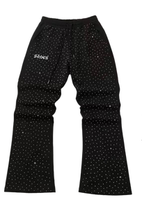 Pantalones de Pierna Ancha de Cintura Alta para Hombre con Estampado de Lunares y Cierre de Botones, Estilo Casual - Product Image 2