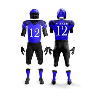 Uniforme de football américain personnalisé pour équipe nationale, logo personnalisé, impression par transfert thermique, tissu polyester respirant, personnalisable - Product Image 1
