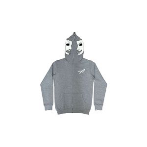 Sweat à capuche imprimé zippé de haute qualité, épais, pour l'hiver, style Hip Hop, en polaire, personnalisable - Product Image 2