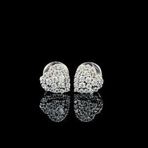 Classic Heart Cut Moissanite Diamond Earrings 925 Sterling <b>Silver</b> Luxury Women <b>Stud</b> Jewelry - Product Image 1