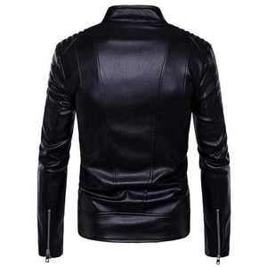 Custom Design Zipper <b>Leather</b> Biker Fashion <b>Jacket</b> Genuine <b>Leather</b> <b>Jackets</b> Motorcycle Men <b>Leather</b> <b>Jacket</b> for Men MADE BY HAIDIIII - Product Image 3