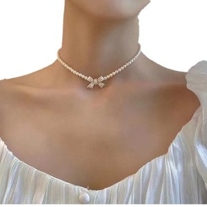 Collar con Colgante de Perla de Agua Dulce con Cadena de Plata S925, Estilo Chopsticks, Lujoso, Ligero, Moderno y Versátil - Product Image 5