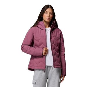 Women <b>Cropped</b> <b>Puffer</b> <b>Jacket</b> 300 GSM Nylon Quilted Insulated Winter Coat Lightweight Warm Casual Streetwear Custom OEM Private - Product Image 1