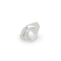 Colliers de serrage pour tuyaux en plastique Essentra, clips de câble en nylon blanc 6/6 SHC, collier de serrage Snap-It