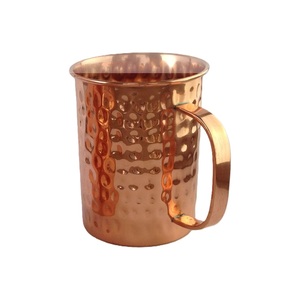 Copper <b>Mug</b> With Handle Hammered Finish Vintage Style <b>Heat</b> Resistant Drink Cup For Home Use Drink <b>Mug</b> <b>Heat</b> Resistant Copper <b>Mug</b> - Product Image 1