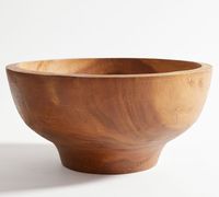 Nouvel Arrivage – Bol de Service en Bois d'Acacia Façonné sur Mesure, Fait Main, Écologique, pour Salades et Fruits, Vaisselle Décorative