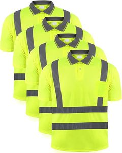 <b>Top</b> Selling High Visibility Two Tone Long Sleeve Work Wear Safety Shirt 100% Polyester Hi Vi <b>Reflective</b> Safety Shirt - Product Image 1