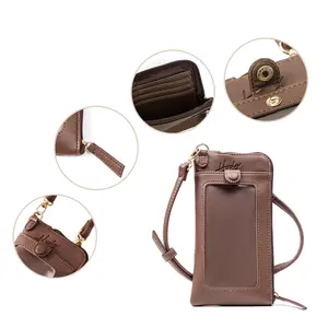 Bolso Bandolera Pequeño para Teléfono, Cartera para iPhone, Bolso Cruzado con Correa para el Hombro, Funda Impermeable para Teléfono con Ventana Táctil - Product Image 4