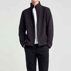 Factory Direct Sale Wholesale Custom Logo Design Men's Softshell Jacket <b>Fur</b> <b>Trim</b> Canvas Fabric 100% Polyester Lining Stand Front - Product Image 1