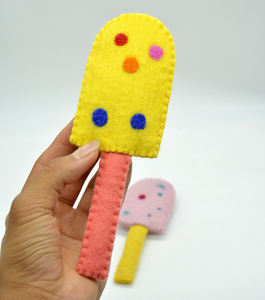 Juego de Juguetes Educativos de Fieltro de Lana Ecológico de Alta Calidad con Forma de Helado para Niños, Juego de Imitación - Juguetes de Fieltro Hechos a Mano para Casa de Muñecas - Product Image 2