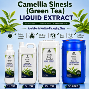 Camellia Sinesis Green Tea Liquid Extract Natural <b>Herbal</b> <b>Supplement</b> Food Grade Bulk Packaging - Product Image 1