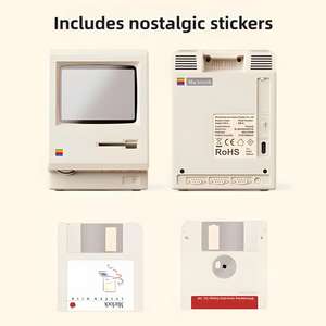 Réveil mécanique rétro à piles, design compact en ABS blanc ivoire, décoration de bureau classique, minuteurs - Product Image 3