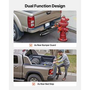 Soportes Universales para Enganche de Remolque de 2 Pulgadas, Protector de Parachoques Trasero Antideslizante, Capacidad de Carga de 350 Libras, Kit de Pasadores, Estabilizador para Camioneta - Product Image 3