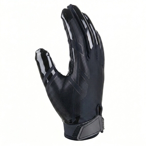 Sport <b>Gloves</b> for Youth <b>Silver</b> Anti-Slip Great Grip Sticky Silicone Lightweight American Football Custom Logo Outdoor - Product Image 5