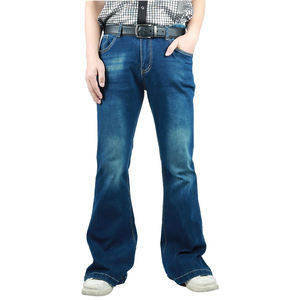 <b>Men</b> Denim <b>Jeans</b> Unique Print High Quality Cotton Light Wash <b>Wide</b> <b>Leg</b> Baggy Fit Casual Fashion Trendy - Product Image 1