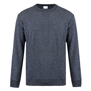 Sweat-shirt à col rond 100% coton de luxe pour homme, broderie unie de haute qualité, saison hivernale, logo personnalisable - Product Image 3