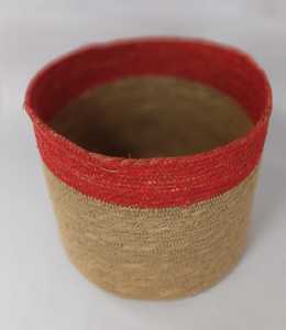 Meilleure Offre Panier de Rangement Pliable en Corde de Jute avec Couvercle, Panier de Courses Rond Tressé Naturel pour Vêtements, Jouets et Accessoires - Product Image 4