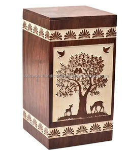 Urnes de crémation en bois de conception unique pour adultes Urnes funéraires Urnes funéraires taille personnalisée Fournitures funéraires - Product Image 2