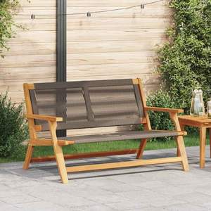 Bancs de jardin gris 48,03 x 30,71 x 28,74 pouces pour mobilier de patio - Product Image 1