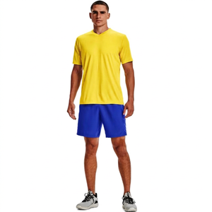 Camiseta de Manga Corta para Hombre, Color Gris Claro, Cuello Redondo, Corte Regular, Tejido Jersey de Secado Rápido, Color Sólido, Ropa Casual - Product Image 4