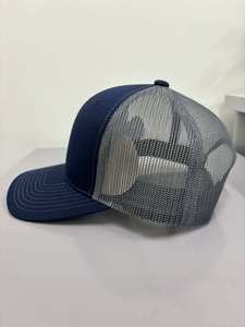 IVN-220405-04 Wholesale Blank 6 Panels Trucker Mesh Hats <b>Plain</b> Breathable Common Outdoor Sport <b>Caps</b> from Vietnam Headwear Golf - Product Image 3