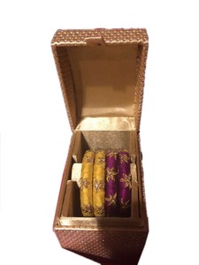 Handmade Eco-Friendly Brocade Rectangular Silk Embroidery <b>Box</b> with <b>Floral</b> Design for Home Decoration - Product Image 3