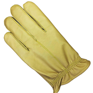 Gants de conduite en cuir pour homme, doublure polaire intégrale, en cuir de vachette, style uni, longs et élégants pour le quotidien - Product Image 5