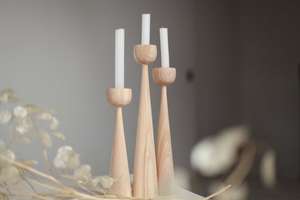 Custom Rustic Wood Creative Candle Holder Wood Craft Vintage Wooden <b>Tea</b> <b>Light</b> Candle Holder for Home Restaurant By UO INDIA - Product Image 3