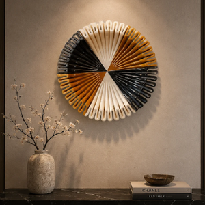Modern Geometric Decorative <b>Wall</b> <b>Plate</b> Handcrafted Marble <b>Wall</b> Art Accent <b>Plate</b> for Luxury Home Hotel Office Interior Decoration - Product Image 3
