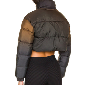 Latest Fashion Style Women <b>Cropped</b> <b>Puffer</b> <b>Jacket</b> Hot Selling Custom Breathable Women <b>Jacket</b> Winter Wear Wholesale High Quality - Product Image 6