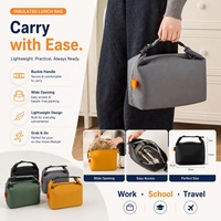 Sac isotherme imperméable grande capacité pour le déjeuner, personnalisable avec logo, idéal pour le travail, l'école et les pique-niques