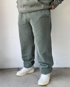 Survêtement d'hiver pour homme, pantalon de jogging en molleton 100% coton, haute qualité, respirant, léger, streetwear, délavé à l'acide, personnalisable - Product Image 2