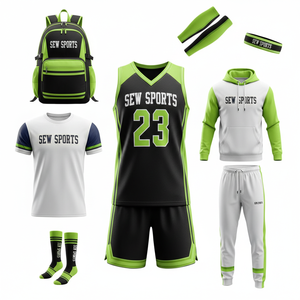 Paquete de uniforme de baloncesto, camisetas y pantalones cortos de equipo personalizados, tela de malla transpirable que garantiza comodidad y flexibilidad perfectas - Product Image 6