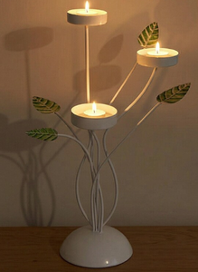 ชั้นวางต้นไม้โลหะในร่มทันสมัย 4 ชั้น พร้อมดีไซน์ใบไม้สวยงาม - Product Image 2