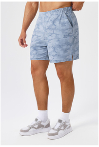 Shorts en jean premium pour hommes, bleu classique, en coton, coupe régulière, coupe-vent, respirant, écologique, décontracté, été, OEM ODM, vente en gros - Product Image 2