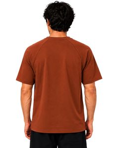 เสื้อยืดแขนสั้นคอกลมสีน้ำตาลสนิมทรงแร็กแลนสำหรับผู้ชาย สไตล์ลำลอง สตรีทแวร์  รับสกรีนโลโก้  ทรงโอเวอร์ไซส์ แฟชั่น นุ่มสบาย พรีเมียม สำหรับฤดูร้อน - Product Image 2