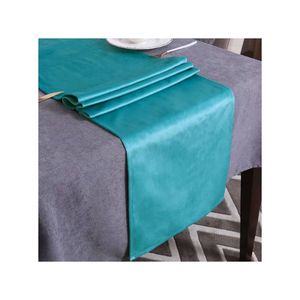 Luxury Dining Sage Green Royal Vintage Center Border GOTS Certified 100% Cotton Embroidered Washable 90 Inch 350g <b>Table</b> Runner - Product Image 6