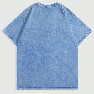 Camiseta de Moda con Lavado Ácido, Logotipo Personalizado, Algodón, Estilo Urbano Oversize - Product Image 3