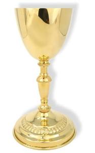 Cáliz de Latón Chapado en Oro de Diseño Moderno Premium para Ceremonias de Comunión, Vajilla Religiosa - Product Image 6