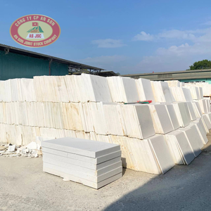 Losas de Mármol de Calcita Blanco Lechoso Procesadas en Fábrica, Acabado Pulido, Impermeables, Duraderas, Ecológicas, de Larga Duración - Product Image 4