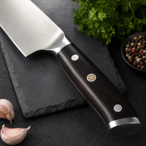 Couteau de chef en acier inoxydable avec manche en bois d'ébène, couteau de cuisine professionnel, 56-58 HRC, vente en gros - Product Image 4