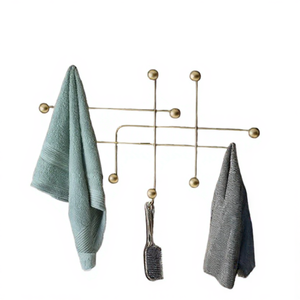 Iron Metal Gold Color <b>Wall</b> <b>Decoration</b> Hook <b>Wall</b> Hanging Hook For Living Room Kitchen And Bathroom Use - Product Image 1