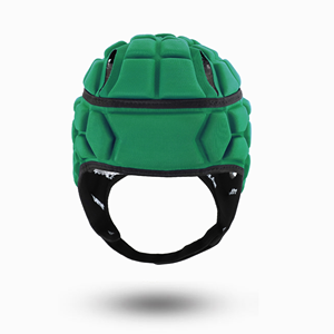 Casco de Protección para Rugby y Fútbol Americano, Acolchado, de Carcasa Suave, Color Verde, Personalizado por el Fabricante, para Niños o Adultos - Product Image 1